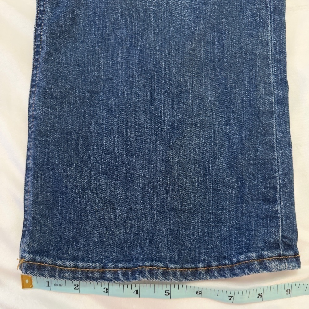 J.Crew Factory jeans size 33. Hits at ankle, relaxed, distressed, like new. - Picture 6 of 10